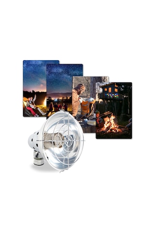 Açık Gaz Isıtıcı Taşınabilir Hafif Paslanmaz Çelik Gümüş Gümüş