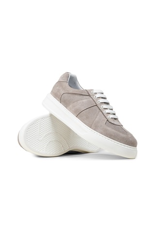 Deery Erkek Hakiki Süet Gri Sneaker Ayakkabı - 02017mgrıp01 Gri