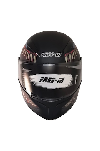 Motoanl Free- M Ece 22.06 Sertifikalı Güneş Vizörlü Çene Açılır Motor Kaskı