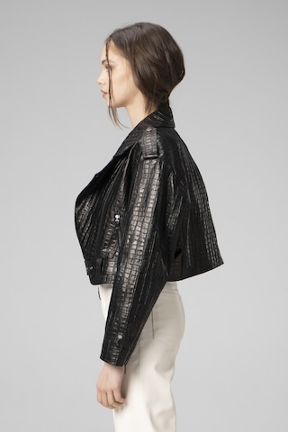 Dericlub H.quınn Crop Biker Kadın Deri Mont