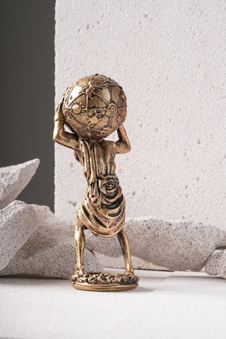 Atlas Heykel 18 Cm Dekoratif Obje Biblo