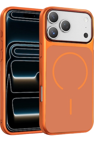 Cosmotex Joko Apple Uyumlu iPhone 17 Pro Max Rush Magsafe Kapak - Turuncu