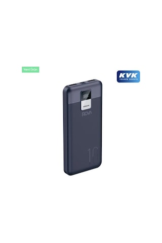 Rova Pws601 Power Bank Hızlı Şarj Göstergeli Pd 10.000 Mah 22.5w Destekli Kvk Garantili Siyah