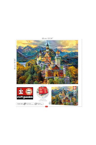 Educa 1000 Parça Neuschwanstein Şatosu Puzzle - Neuschwanstein Castle - 19933