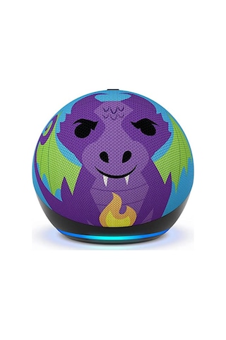 Echo Dot Kids Alexa (5. nesil) 2022 Ejderha Tasarımı