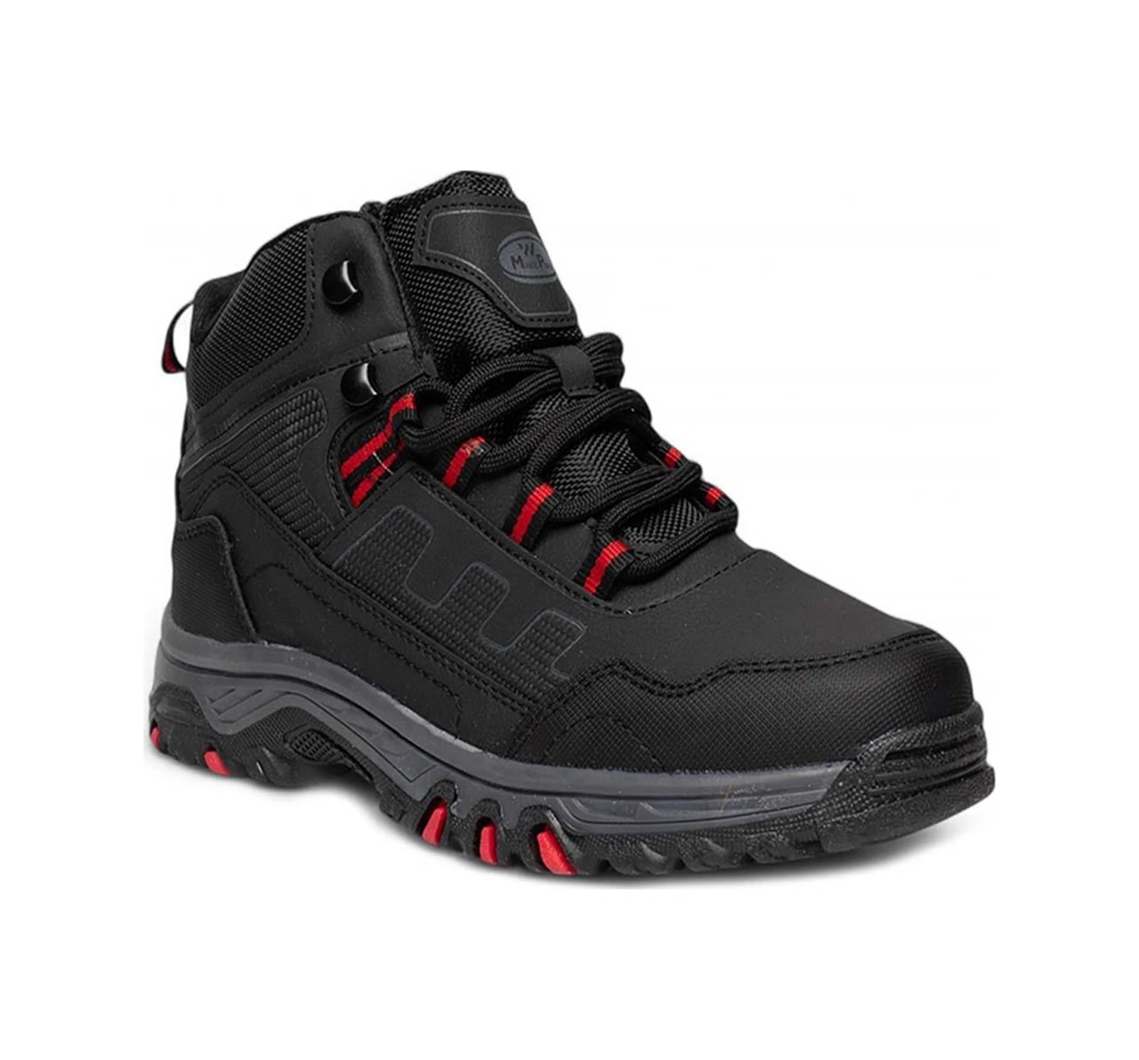 Celira Mgp Siyah Kırmızı Erkek Kışlık Bot Ayakkabı Nsb934 Siyah