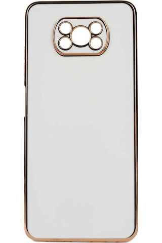 Xiaomi Poco X3 Kılıf Zore Bark Kapak Beyaz