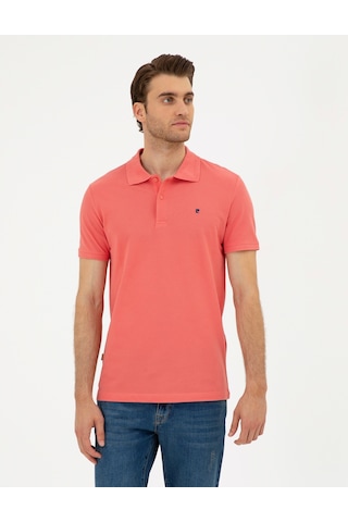Pierre Cardin Erkek Mercan Tişört Basic 50291625-vr186 Mercan