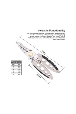 Pazly Tel Tel Striptizci Sıyırma Profesyonel Jms İnç Fonksiyonlu Çok Awg Alet 7 22-10 Ki