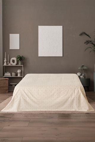 Mix & Match Noelle %100 Pamuk Tek Kişilik Düz Çarşaf Bej