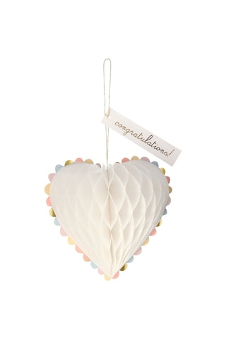 Meri Meri - Heart Wedding Card - Kalpli Evlilik Tebrik Kartı