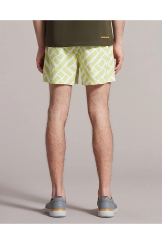 Skechers M Swimwear Printed 5 Inch Swimshort Erkek Light Green Deniz Şortu S231384-299