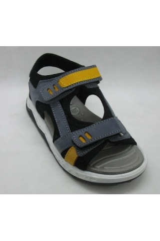 Toddler 386 Doğal Deri Anatomik Taban Çocuk Sandalet 26-30 Gri