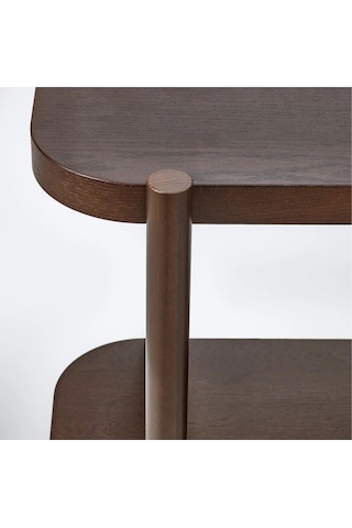 Lısterby Konsol Sehpa, Koyu Kahve 92x38x71 Cm Meridyendukkan