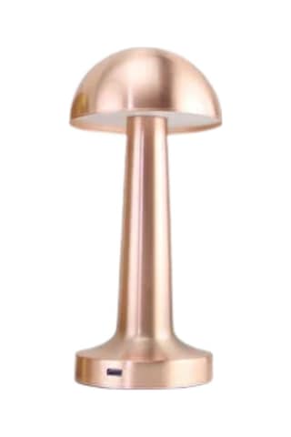 Modern Bronz Mantar Masa Lambası Led Dokunmatik Dekoratif Aydınlatma Çok Renkli