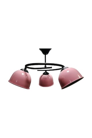 Riolight Modern Üçlü Pembe Başlık Genç,Çocuk,Yatak Odası Metal Sa