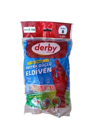 Derby D-100 Lastik Eldiven Bulaşık Eldiveni No:10
