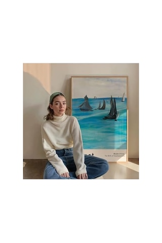 Manet Çerçevesiz Poster, Modern Dekoratif Çerçevesiz Poster, Tablo, Manet, 21 X 30
