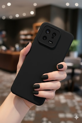 Xiaomi Mi 13 Kılıf Içi Kadife Süet Tasarımlı Kamera Korumalı Silikon A Kalite Lansman Kapak