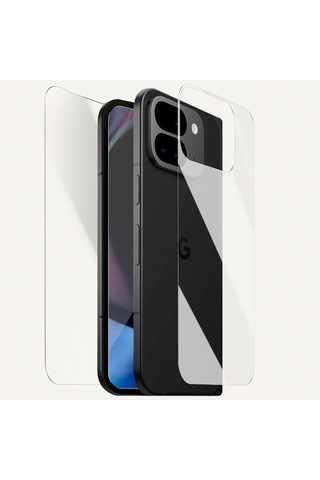 Google Pixel 9 Pro Fold Uyumlu Ön+arka Body Şeffaf Ultra Koruyucu Nano Jelatin