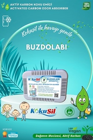 Kokusil Buzdolabı Koku Giderici Ve Koku Emici Doğal Aktif Karbon