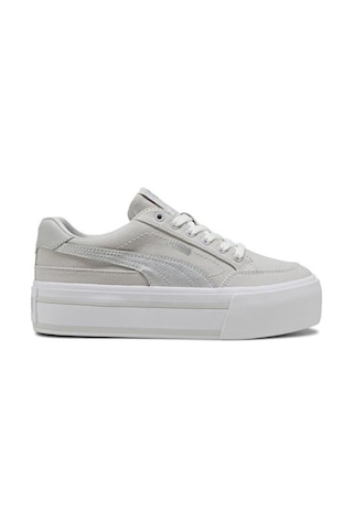Puma Cortclassicvulcfsplatformwns 402329 03 Kadın Sneaker Ayakkabı Gri Gümüş 36-40