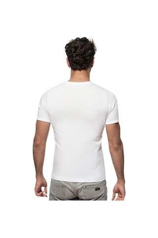 Özkan Erkek Kısa Kol Kapalı Yaka Penye Likralı Fanila Atlet 0265