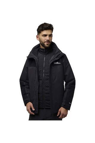 Jack Wolfskin Jasper 3ın1 Jkt M Erkek Outdoor Montu A61858-635 Siyah