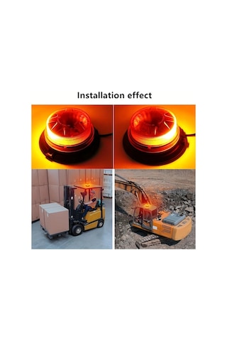 Motion003 24 Led Mini Yuvarlak Isik Bar Mavi 8 Modlar 12 24v Arac Fisi Gucu Forklift Catı Siny