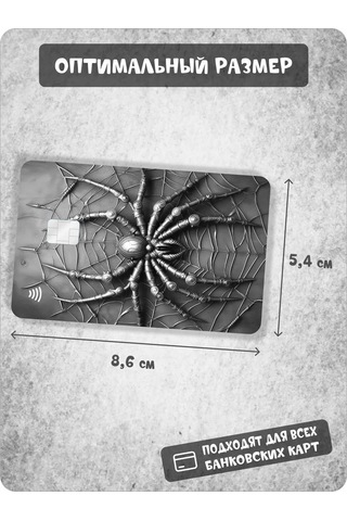 Fosti Kredi Kartı İçin Örümcek Çıkartması 393448070