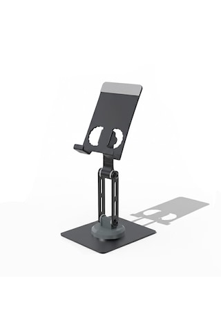 Microcase 360 Döner Başlıklı Alüminyum Katlanabilir Masaüstü Telefon Standı Al5414 Siyah