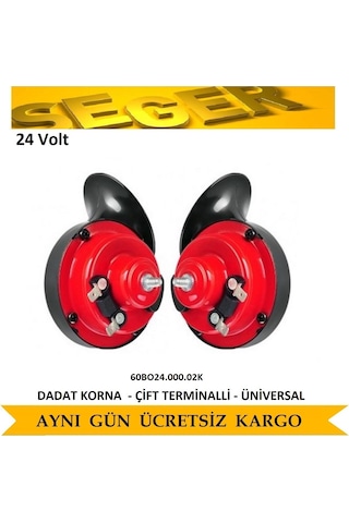 Dadat Korna Seti Standart Tip 24 Volt Seger 60Bo Çift Terminal