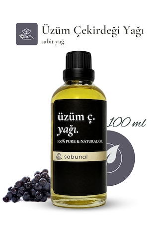 Sabunal Üzüm Çekirdeği Yağı 100 ML Cilt Ve Tırnak Doğal Bakım Yağı