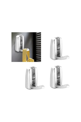 Konesam 3 Adet Gizli Zincirli Çelik Giysi Kancası - Dayanıklı, Uzun Ömürlü, Çok Amaçlı Banyo, Yatak Odası, Mutfak Diğer