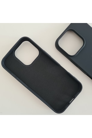 Apple Uyumlu iPhone 16 Pro Max 6.9inç Lansman İçi Kadife Silikon Kılıf