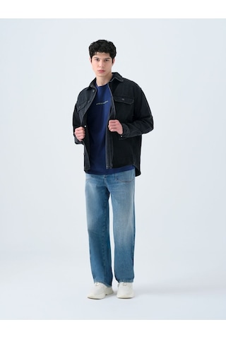LOFT Oversize Erkek Gömlek U.kol Lf2039700 Q1.v1 Denim