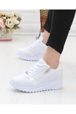 Wickers 2161 Beyaz 36 40 Günlük Kadın Sneakers Beyaz