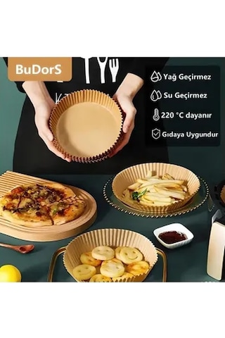 Büro Ev Ofis Mutfağı İçin 50adet Yağlı Fritöz Pişirme Kağıdı Seti Diğer