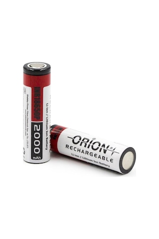 Orion 18650P 3.7 V 2000 mAh 15C Li-ion Şarj Edilebilir Pil