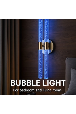 Bh Bubblelight Dubble Şık Ve Zarif Modern Led Duvar Aplik Gold Rgb Elektrikli Kumandalı Gold