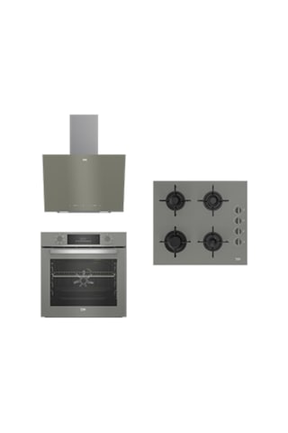 Beko BFC 330 G - Bocd T 6011 EG - BDE 6040 G  Gri Ankastre Set