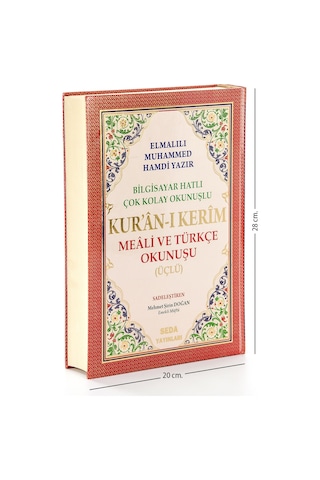 Arapça Türkçe Okunuşlu Ve Mealli Kuranı Kerim - Üçlü Kuran - Rah