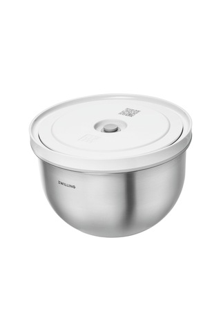 Zwıllıng Fresh & Save Bowls Vakumlu Saklama Kabı, M, 18 Santimetr Metalik Gri