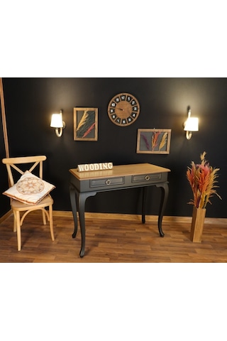 Wooding 120 Cm Çekmeceli Masif Siyah Naturel Dresuar (548589834) Siyah