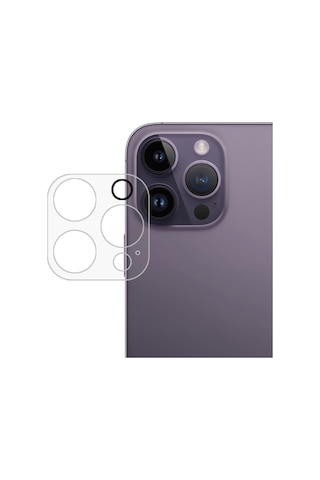 Ally Apple iPhone 15 Pro Uyumlu -15 Pro Max Premium Kamera Lens Koruma Camı
