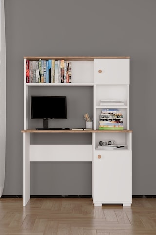 Meta Çalışma Masası Atlantik Çam Beyaz Atlantik Çam Beyaz