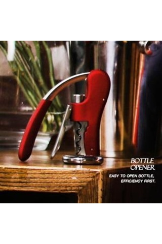 Profesyonel Çinko Alaşım Güç Şarap Açacağı Bornoz Tirbuşon Bonus Folyo Kesici Tavşan Kolu Tirbuşon Şarap Açıcılar Altın