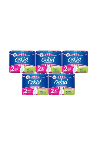 Orkid Ultra Extra Koruma Hijyenik Ped Uzun 5 x 7'li