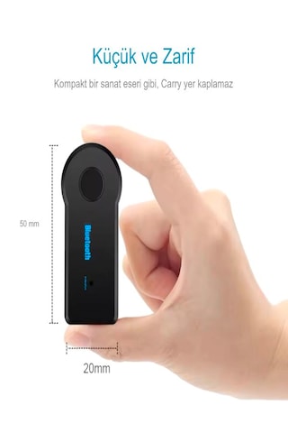 3.5mm 120mah Bluetooth Kablosuz Aux Araç Kiti Ses Hoparlör Univer