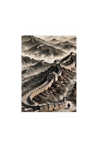 Çin Seddi Modern Mdf Tablo 35cm X50cm